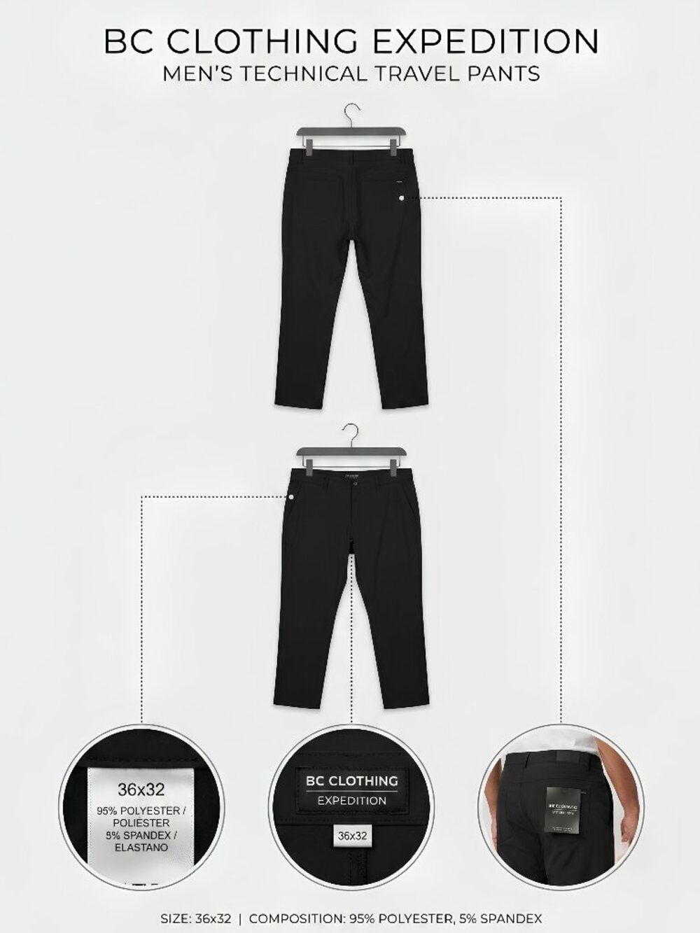 BC CLOTHING EXPEDITION PANTS